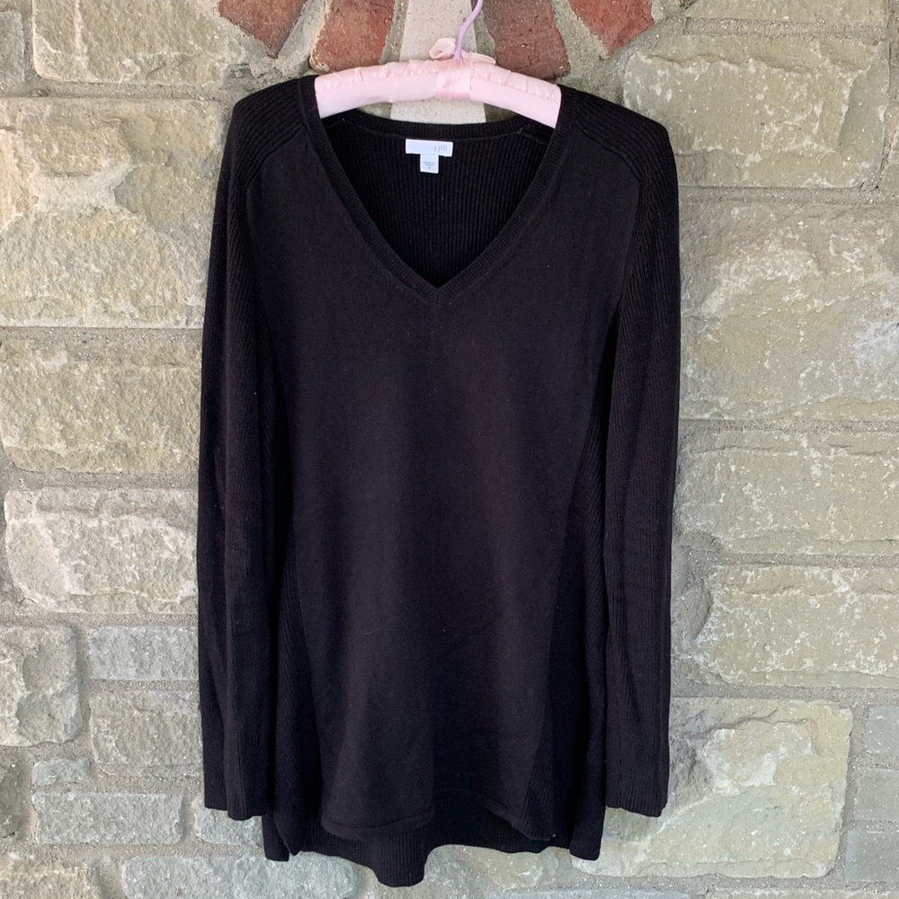 J. Jill ribbed black legging sweater